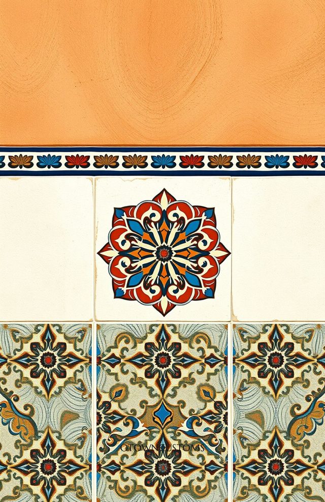 Ornate Tile Work Moroccan Mosaic