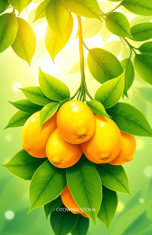 Lemon Grove Fruit Leaves
