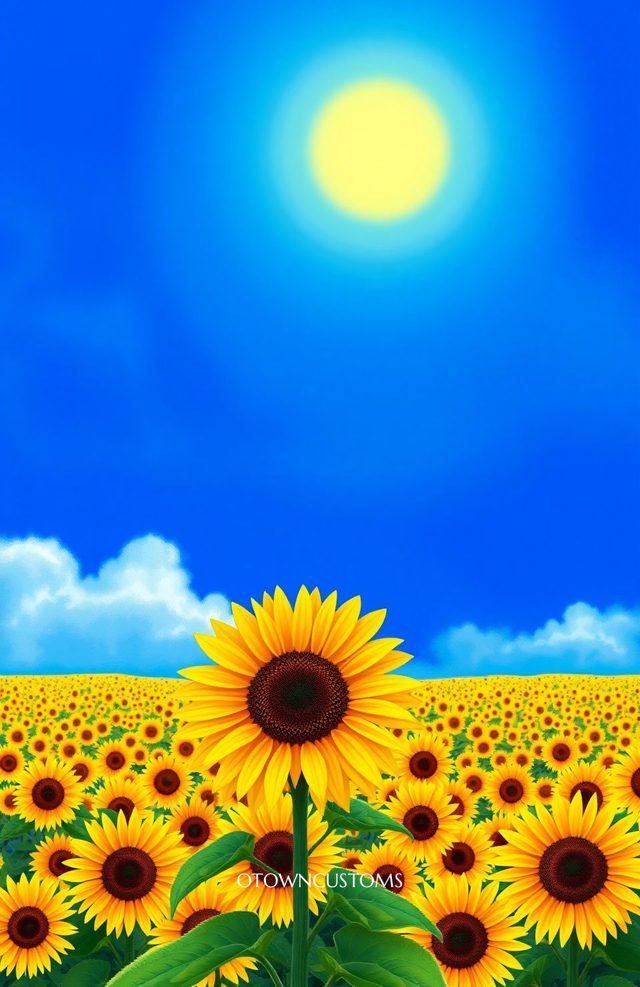 Vibrant Sunflower Field