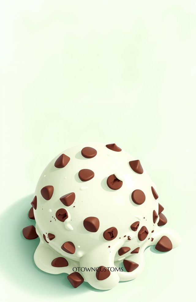 Mint Chocolate Chip 3D Dessert