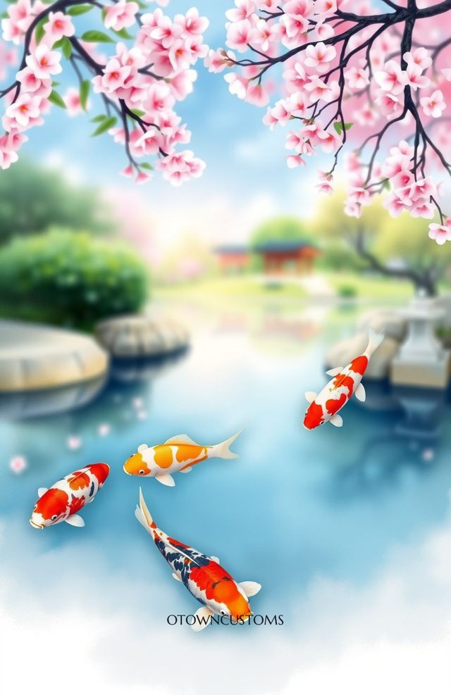Serene Zen Garden Koi