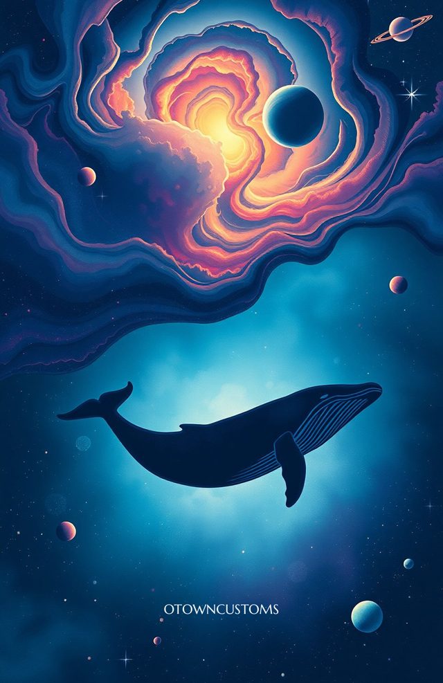 Cosmic Whale Nebula Migration