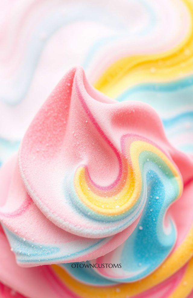 Abstract Rainbow Sherbet Swirl