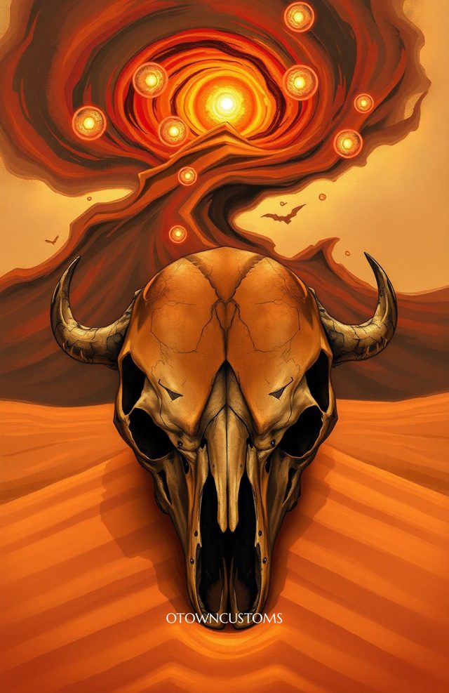 Desert Skull Surreal Mystical