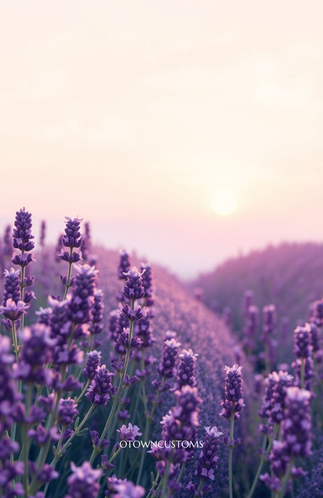 Lavender Field Sunset Serenity