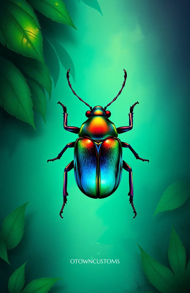 Vibrant Iridescent Beetle