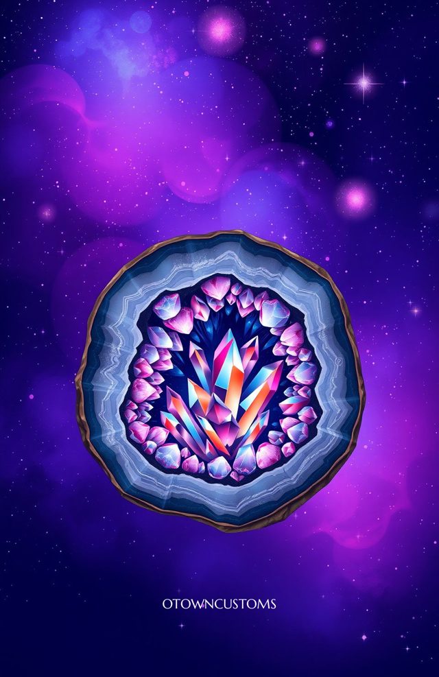 Galaxy Crystal Geode Burst