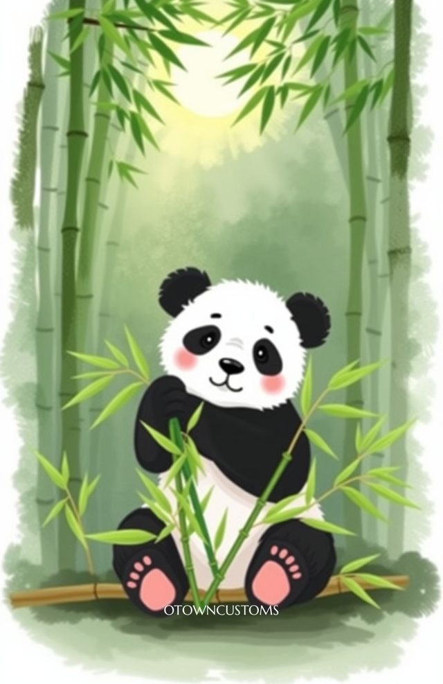 Cute Panda Adventure Cartoon