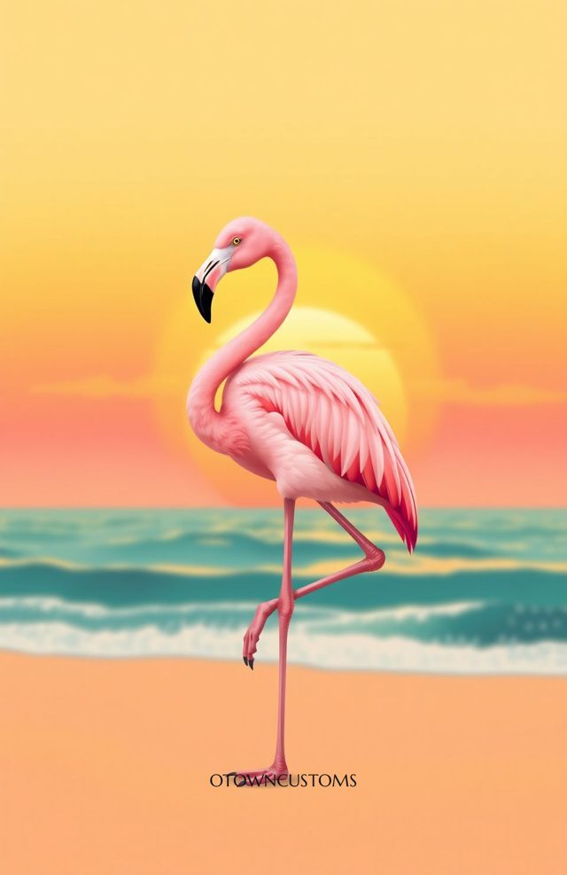 Retro Beach Sunset Vibrant
