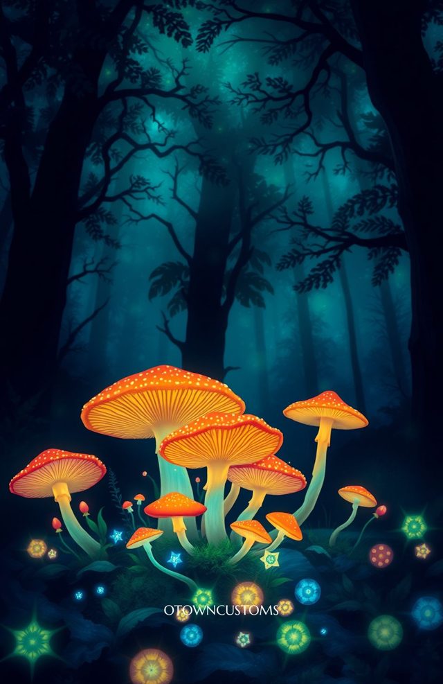 Magical Enchanted Forest Fungi