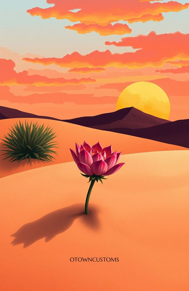 Bohemian Desert Bloom Sunset