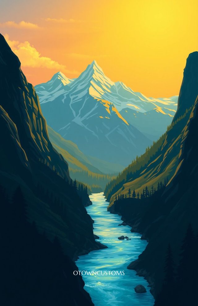 Majestic Mountain Vibrant Valley
