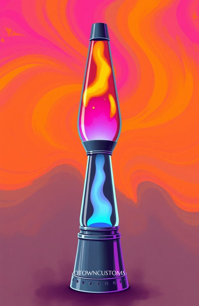 Stylized Lava Lamp Psychedelic