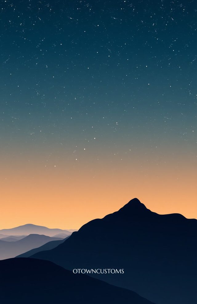 Starry Evening Mountain Vista Sky