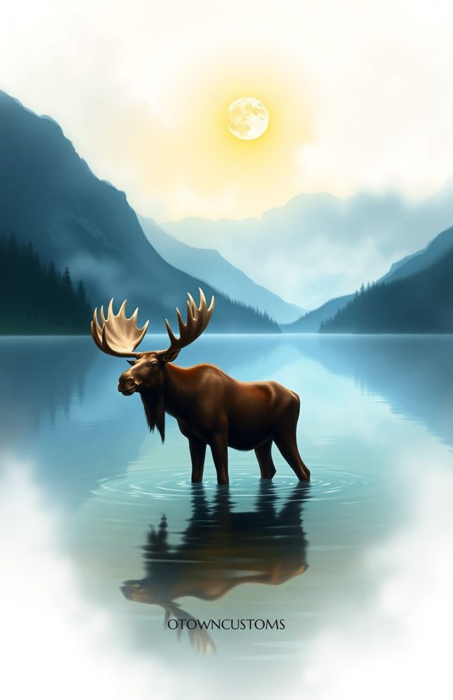 Silent Mountain Lake Painterly