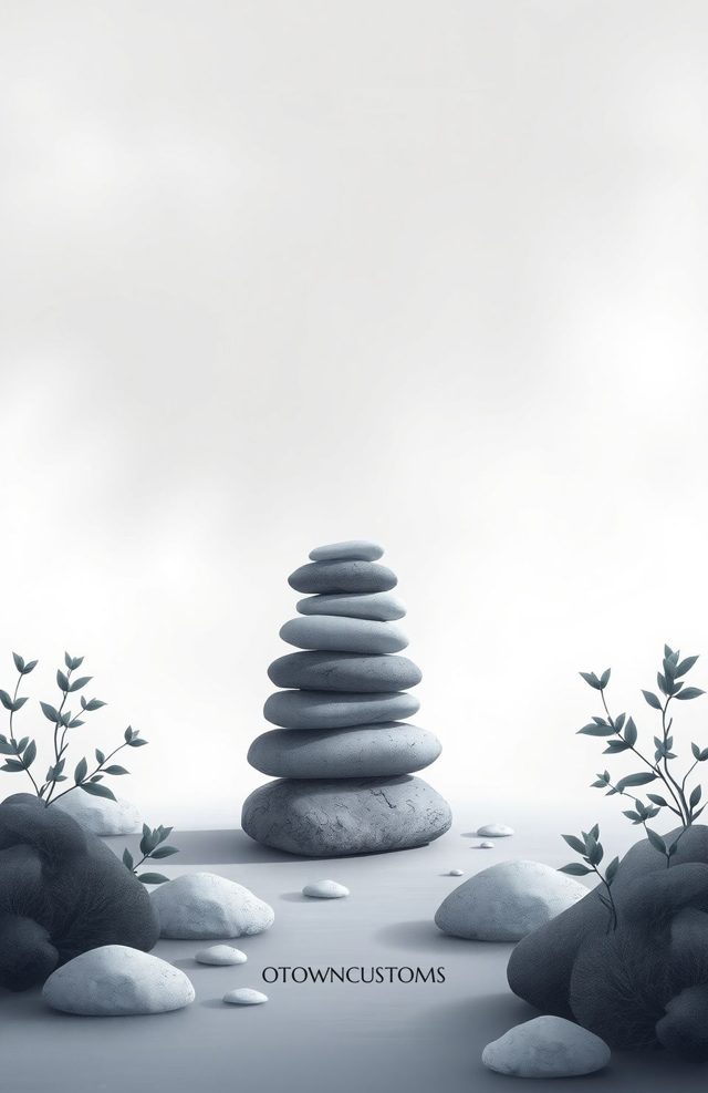 Zen Garden Stone Balance Serene