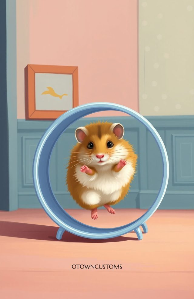 Cute Hamster Wheel Exercise