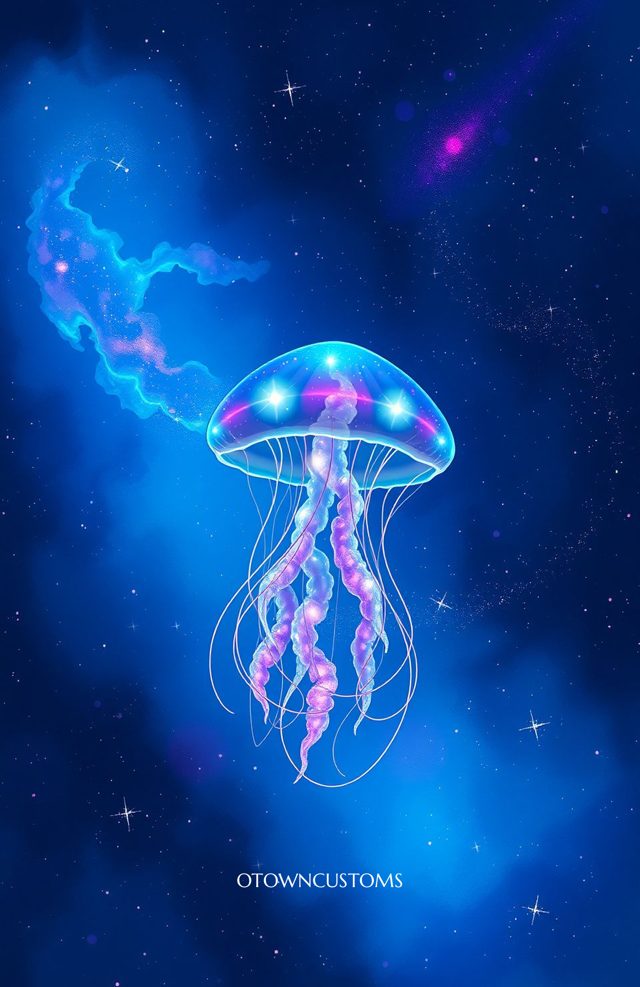 Glowing Cosmic Jellyfish Dream