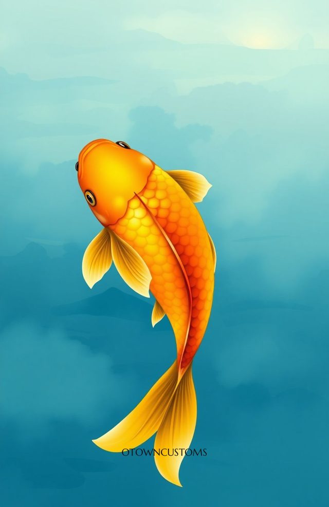 Golden Koi Tranquil Waters