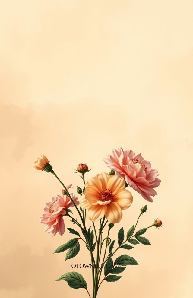 Vintage Floral Bouquet Illustration