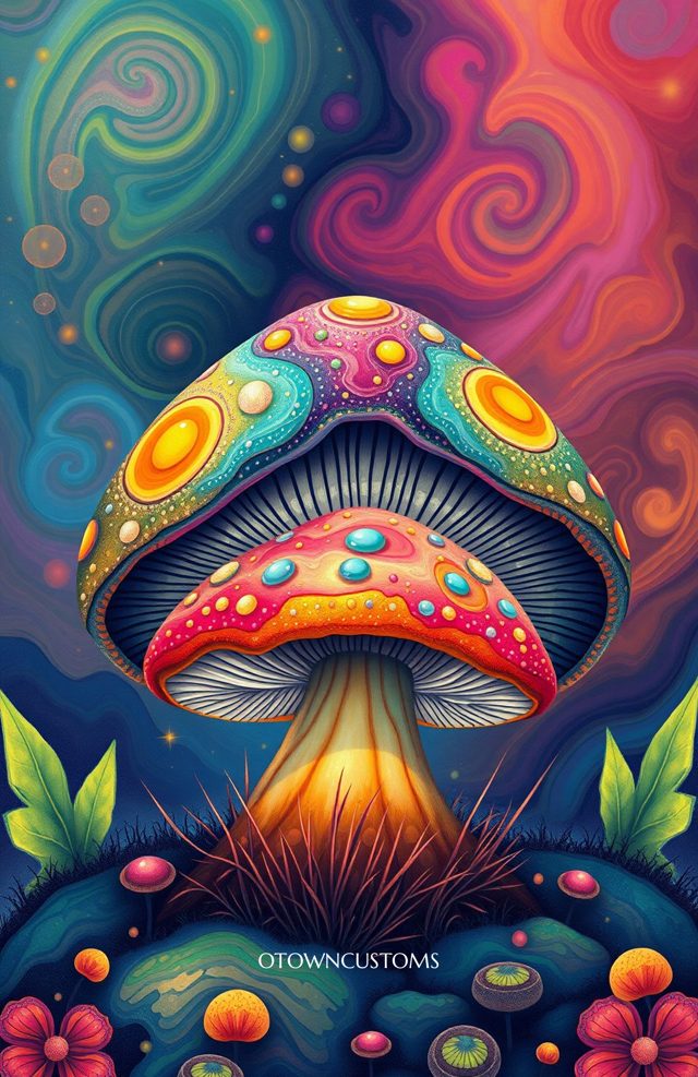 Psychedelic Fantasy Mushroom