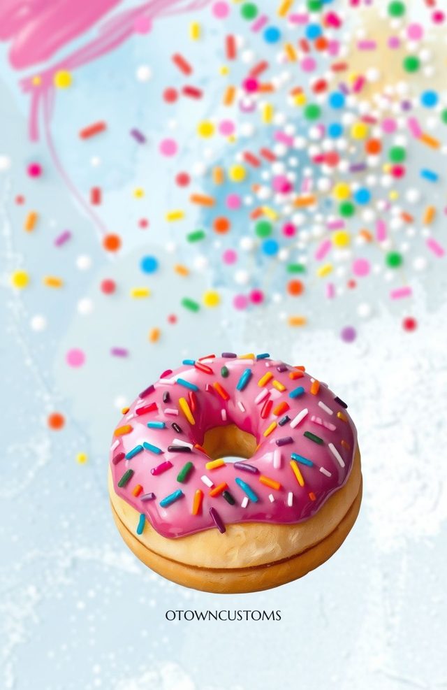 Whimsical Food Doughnut Sprinkle