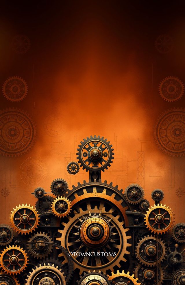 Steampunk Mechanical Gears Shield