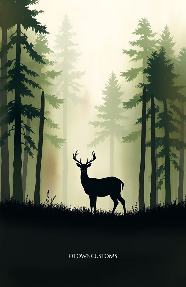 Misty Forest Silhouette