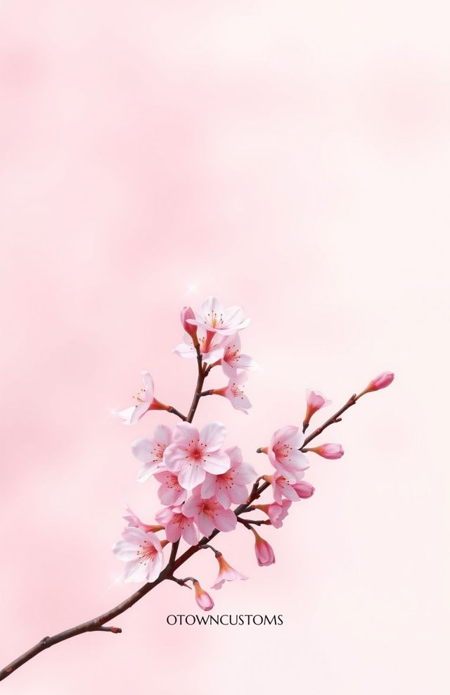 Soft Watercolor Cherry Blossom