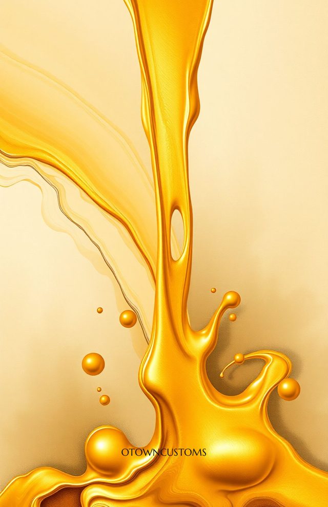 Liquid Gold Flow Abstract