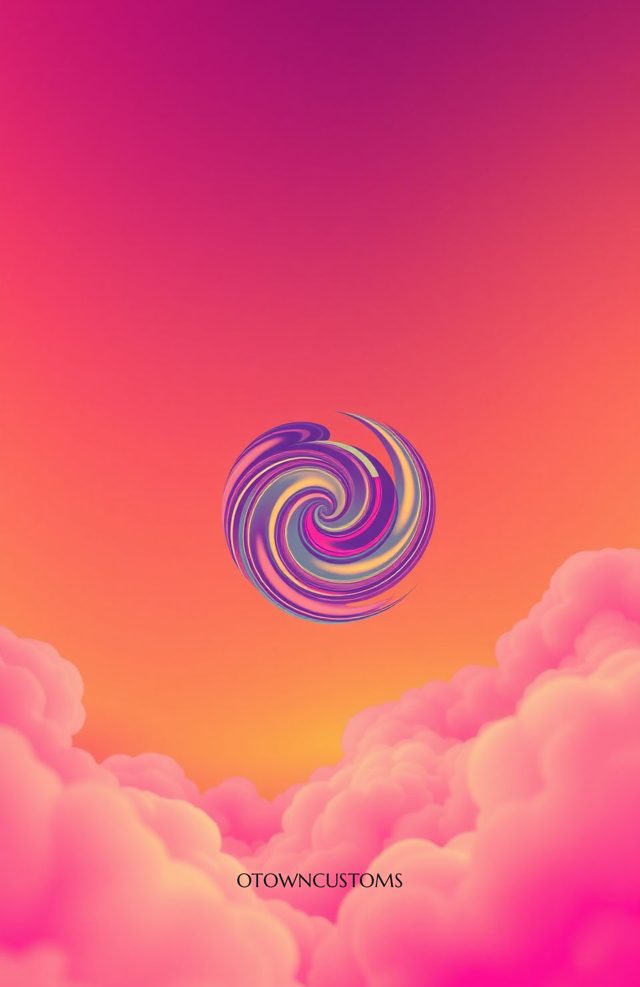 Gradient Swirl Retro Grooves