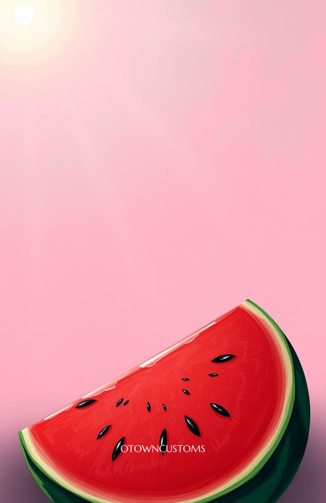 Minimalist Vibrant Fruit Slice Summer
