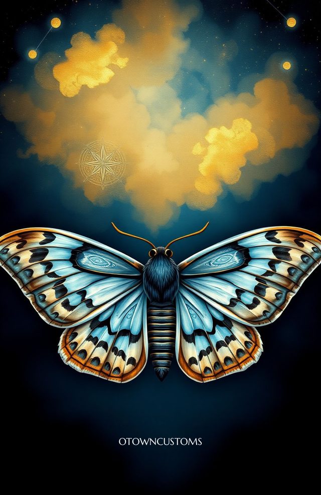 Fantasy Mystic Moth Celestial Dance