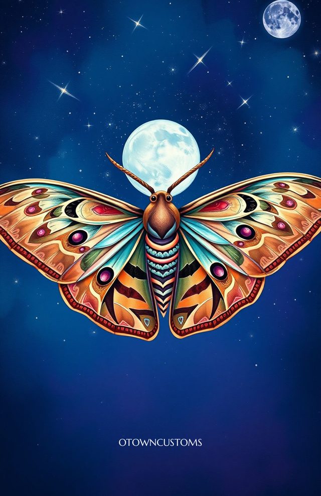 Psychedelic Moth Night Flight
