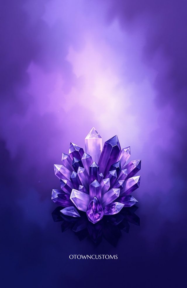 Glowing Crystals Mystic Cavern
