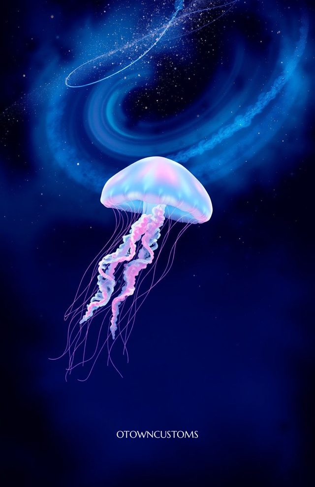 Bioluminescent Jellyfish Space