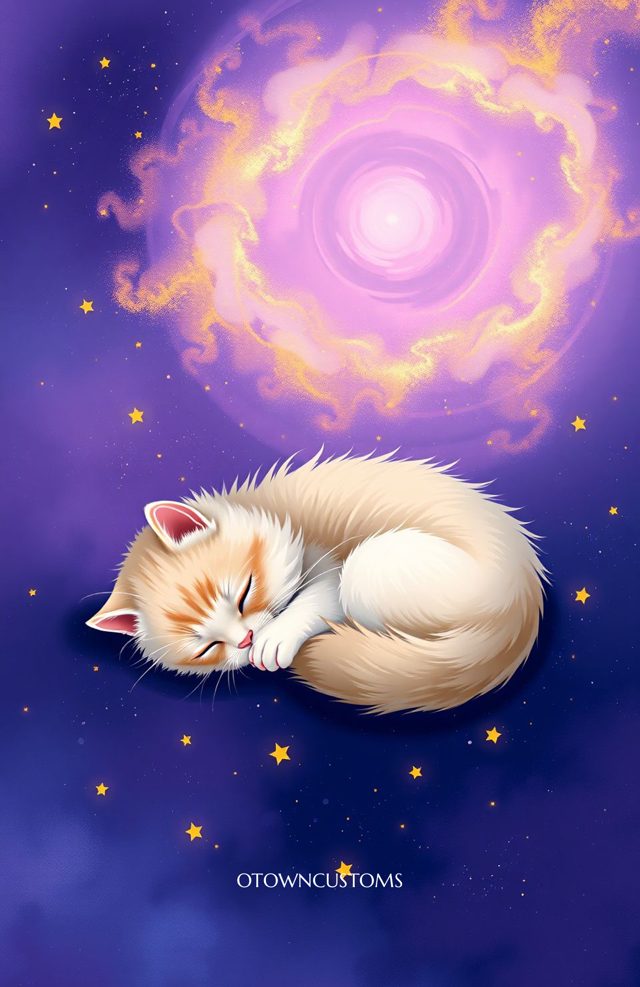 Dreamy Cosmic Kitten Stardust Celestial
