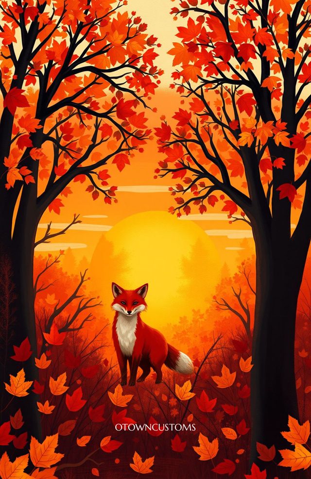 Autumn Fox Forest Walk Nature Scene