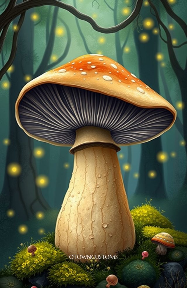 Enchanted Whimsical Mushroom Forest