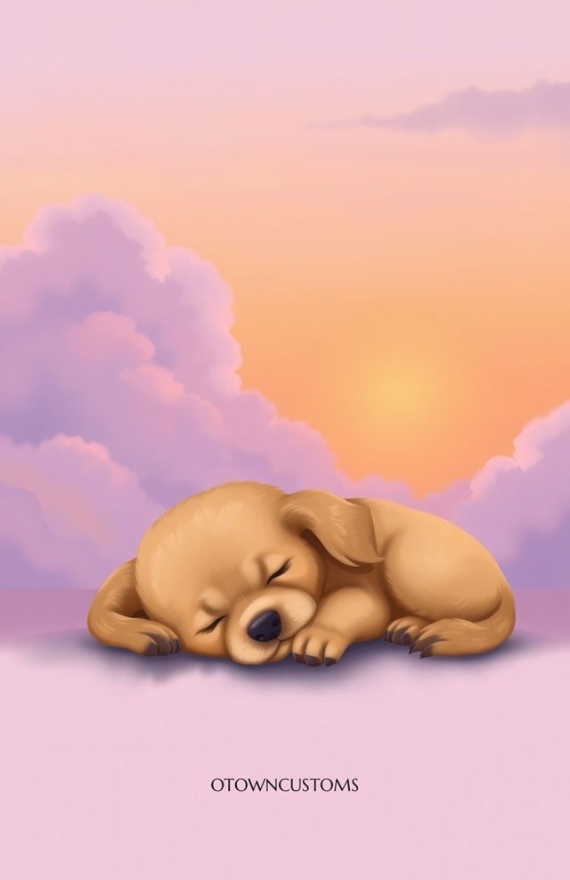 Pastel Golden Retriever Dream