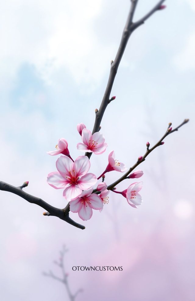 Delicate Cherry Blossoms Floral