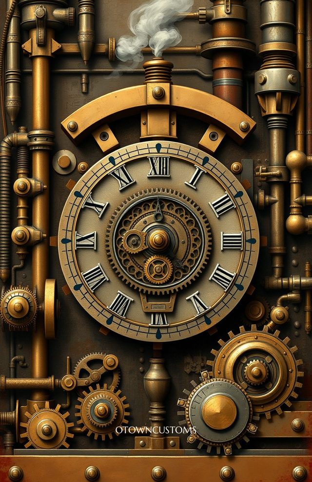 Steampunk Clockwork Gear Face