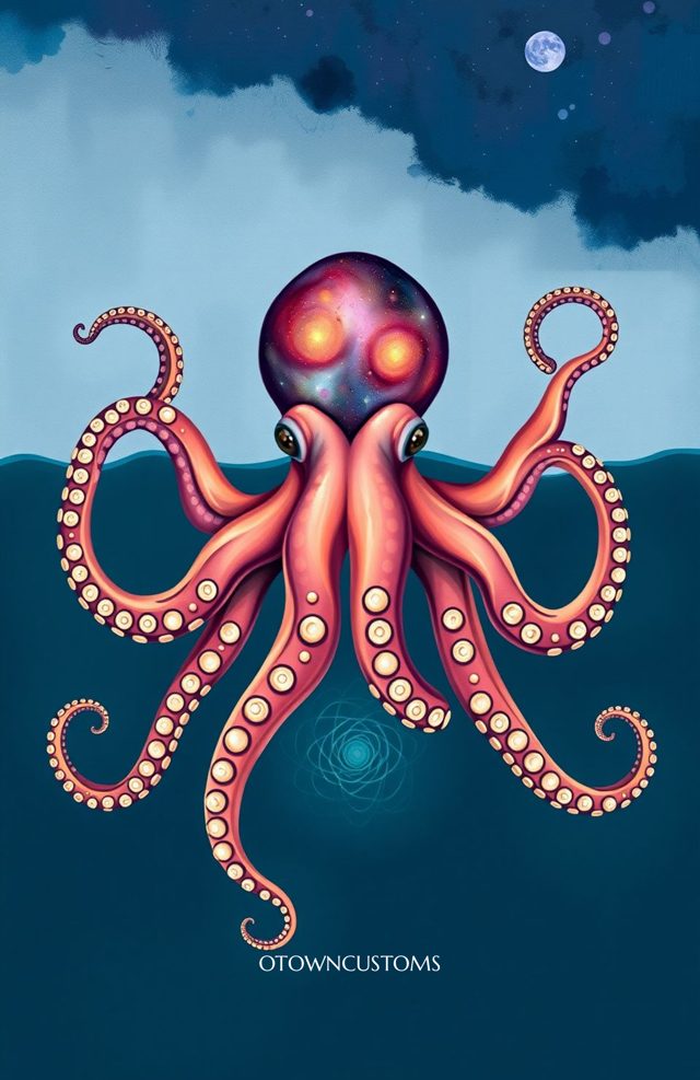 Galaxy Cosmic Octopus Deep Sea