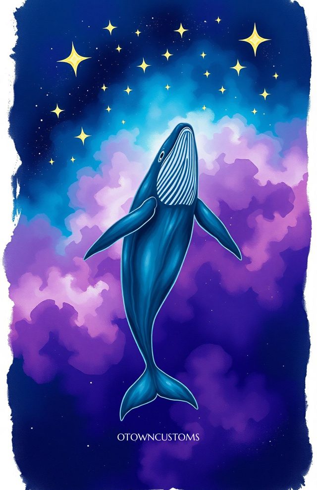 Cosmic Whale Song Whimsical Fantasy