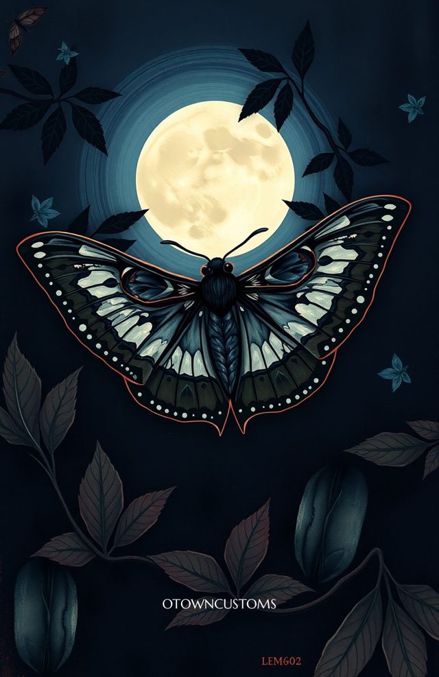 Mysterious Moth Moonlight Dance