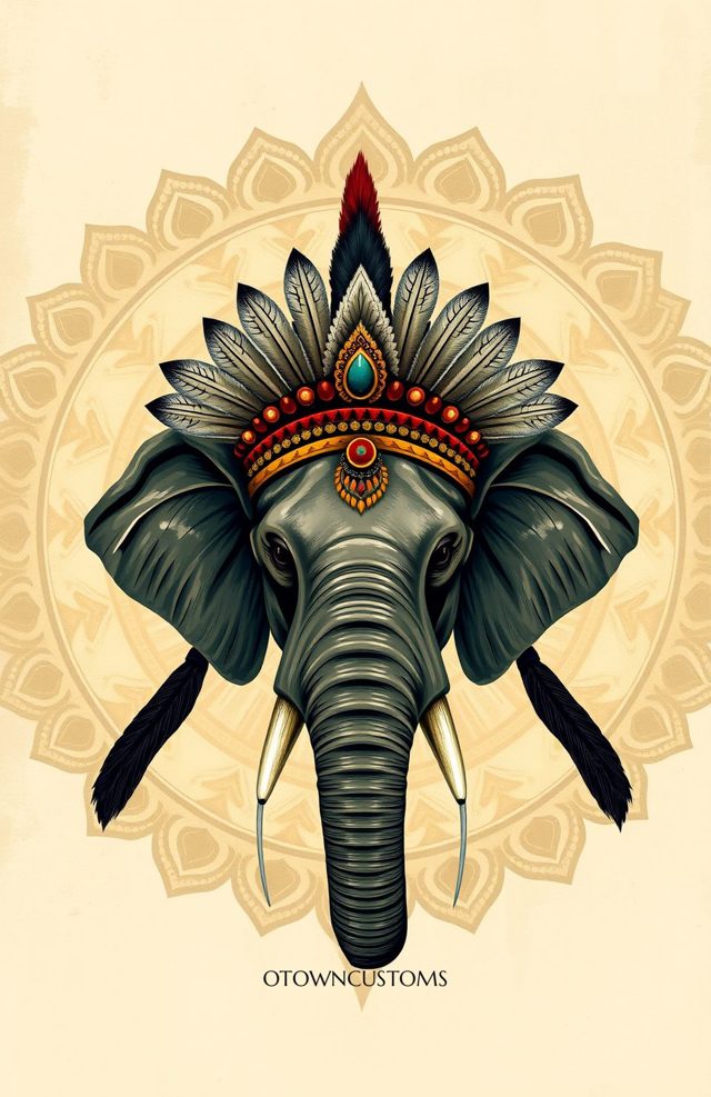 Ornate Bohemian Elephant Spirit