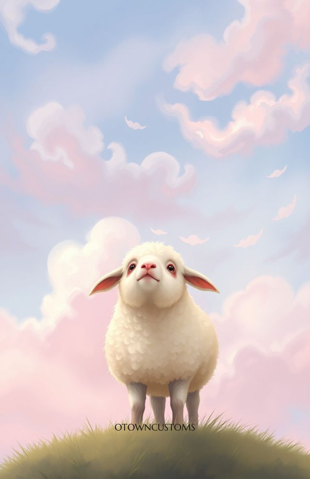 Dreamy Cloud Sheep Soft Painting