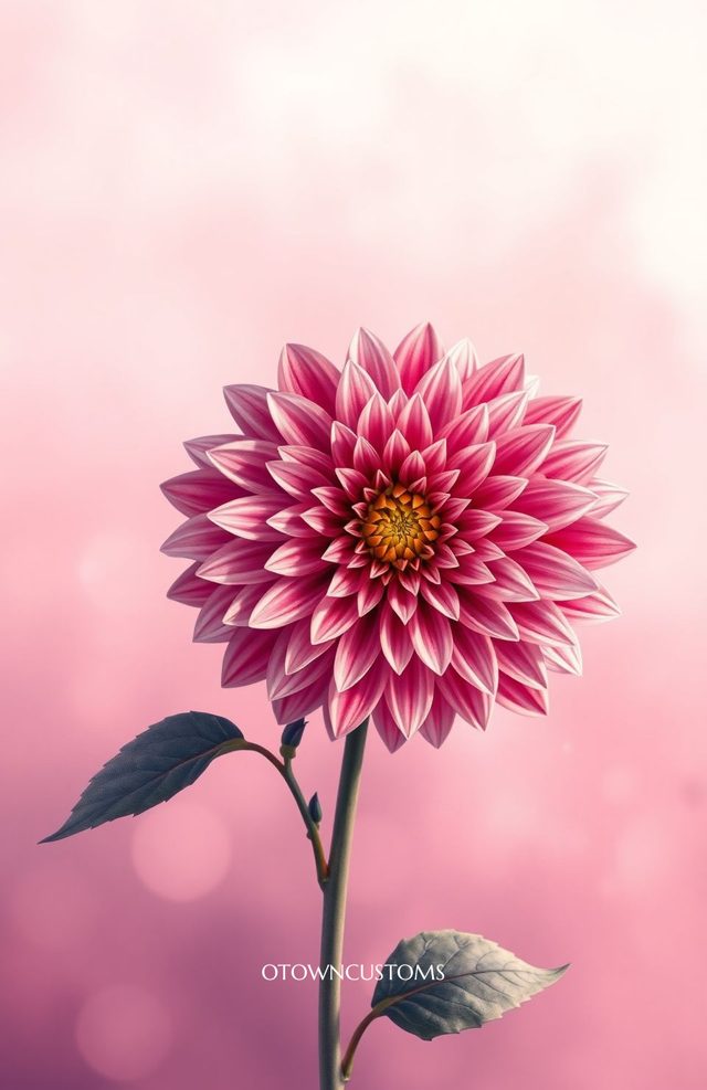 Soft Focus Dahlia Flower Close-Up