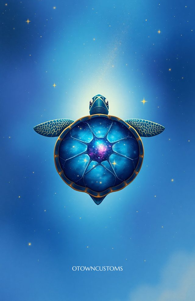 Cosmic Celestial Galactic Sea Turtle Voyage