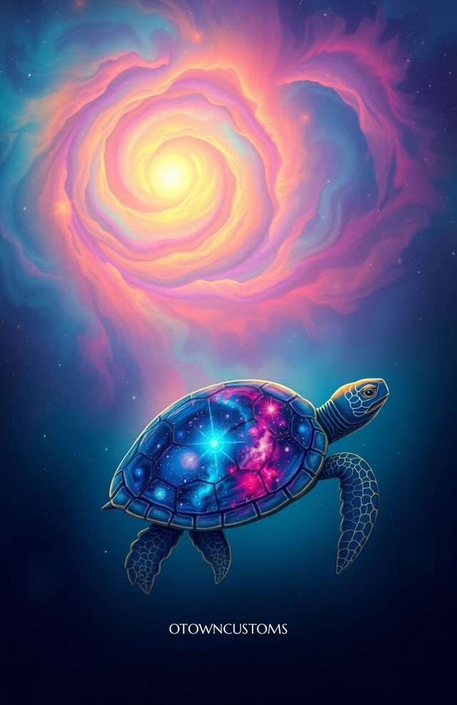 Cosmic Galaxy Turtle Shell
